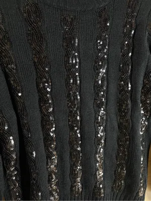 Vine & Love Black Sequin Cable thumbnail 5