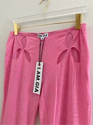 NWT I.AM.GIA Amina Pants in Pink Burnout Size XL thumbnail 3