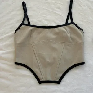 White Fox Oatmeal Mini Skirt Bustier Tank Top Set thumbnail 4