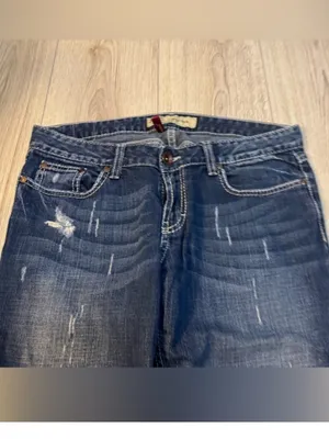 BKE Women's Blue Cropped Jeans Capri crop denim thumbnail 4