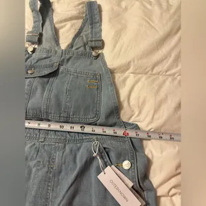Outerknown Light Blue Denim Overalls for Women - NWT - Size M cotton thumbnail 13