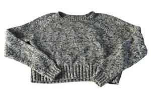 Abercrombie & Fitch Marled Gray Women's Sweater-large thumbnail 1
