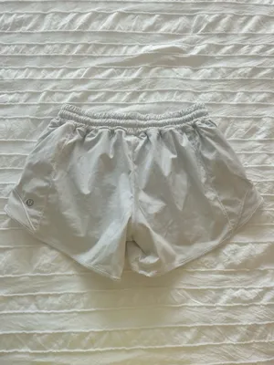 White Lululemon Hotty Hot Shorts thumbnail 3