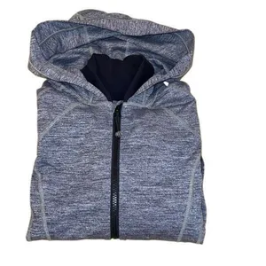 Lululemon Athletica Womens Daily Practice Zip Up Hooded Jacket Gray Black Size 8 thumbnail 7