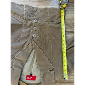 VTG Zinc Med Corduroy Blazer Tan Brown Crop Jacket Y2K Twee 90s Academia Gilmore thumbnail 6