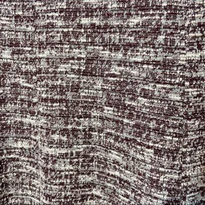 Anthropologie Antionette Dress Tweed Shift Short Sleeve Keyhole Maroon Pink S thumbnail 3