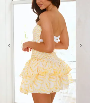 Hello Molly Charming Conversations Strapless Mini Dress thumbnail 3