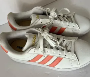 Adidas Grand Court White and Pink Shoes thumbnail 7