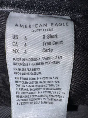American Eagle Mom Jeans, Size 4 X-Short thumbnail 6