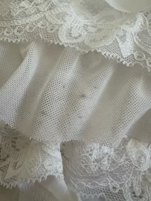 White small lace shorts thumbnail 3