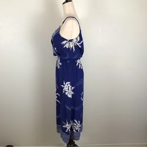Vintage 70’s‎ Young Edwardian spaghetti strap surplus Hawaiian print sundress S* thumbnail 6