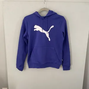 Puma Womens Hoodie ESS Big Cat Logo Lapis Lazuli Blue Graphic Small thumbnail 2