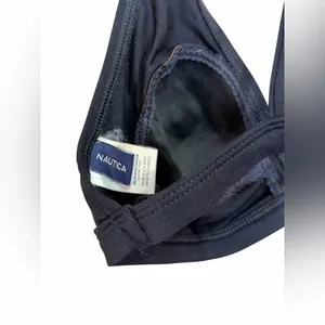 NAUTICA Black Sports Bra Swim Top Sz 6 thumbnail 5