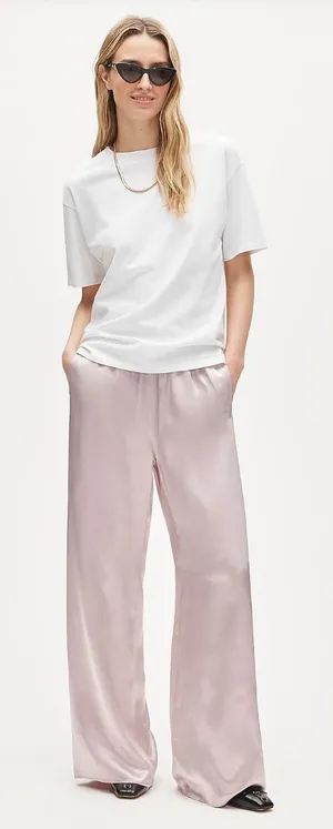 J.Crew | NWT Cosmo Pant in Luster Charmeuse Subtle Mauve | Sz XS thumbnail 1