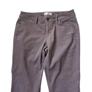 Loft Lilac Corduroy Curvy Skinny Pants Women's Size 4 NWT | 34-29 thumbnail 2