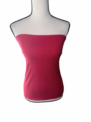 No Boundaries Red Tube Top Size Medium Strapless Basic Y2K Casual Top Summer thumbnail 2