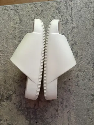 new white nike calm slides  thumbnail 2
