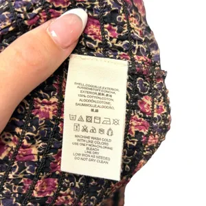 Free People‎ I'm Your Favorite Mini Dress Plum Floral Smocked Size Medium thumbnail 9
