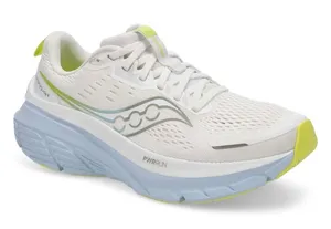 Saucony Guide 16 Womens Running Shoes White Silver Yellow Size 10 thumbnail 1