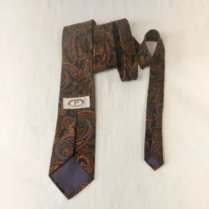 Bert Pulitzer Silk Mens Tie Multicolor Priestly Geometric Vintage Classic thumbnail 3
