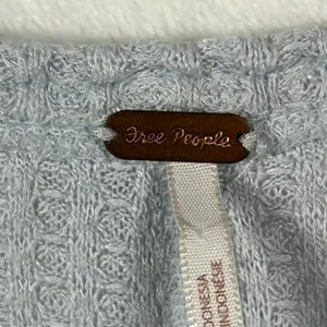 Free‎ People We The Free Waffle Knit Thermal Tunic Top Blue Grey Medium F-99 thumbnail 4