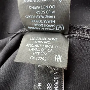 SHAN Black V-Neck One Piece‎ Swimsuit Made in Canada Size 6 US 10 UK Minimalist thumbnail 7