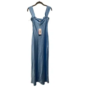 Beginning Boutique Ella Light Blue Off Shoulder Dress S thumbnail 6