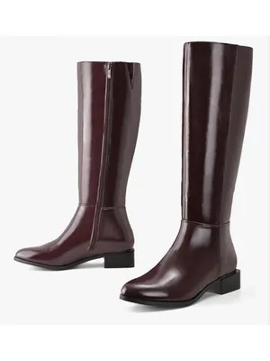 NEW Shoe'N Tale Chunky Low Heel Pointed Toe Winter Knee High Boots 9.5 thumbnail 8