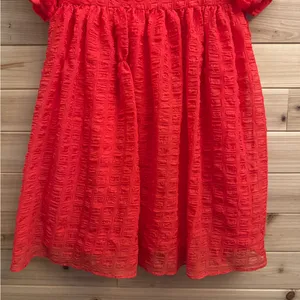 NWT L’Acadamie Revolve XS The Rene Mini Dress Poppy Red Puff Sleeve Christmas thumbnail 5