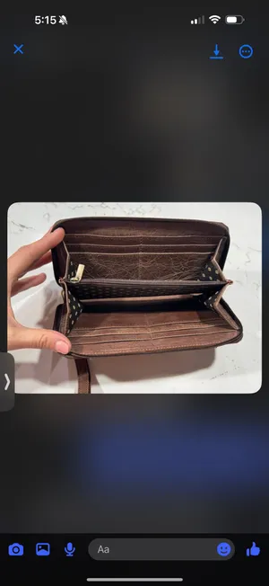 Genuine cowhide wallet Brown thumbnail 2