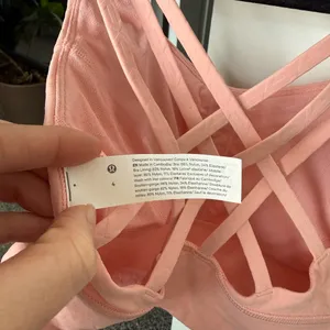 NEW WITH TAGS Lululemon Light Pink Free to Be Serene Long Line Sports Bra thumbnail 7