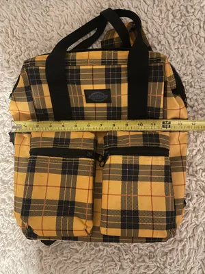 Dickies Yellow Plaid Backpack thumbnail 9