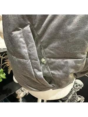 Calvin Klein Performance Gray Puffer Vest with Neon Green Lining – Size L thumbnail 6