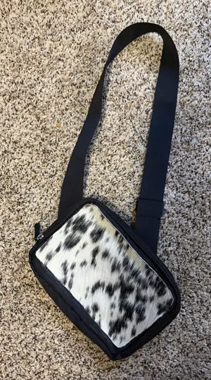 Black Cowhide Crossbody Bag thumbnail 1