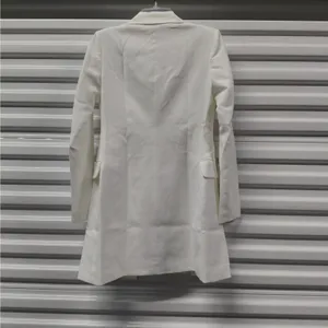 Spring + Mercer Womens Blazer Dress XS White Bridal Chic Cocktail Party Wedding thumbnail 6
