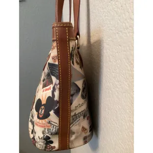 Disney Parks Dooney & Bourke 2010 Disneyland 55th Anniversary Mickey Bucket Tote thumbnail 4