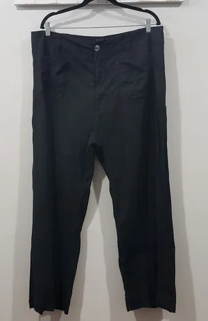 Anthro Maeve Colette Pants 24 Black Wide Leg thumbnail 1
