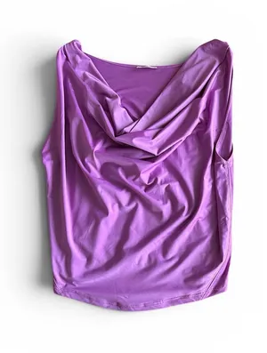 Free People Intimately Sleeveless Draped Cowl Neck Top Small Purple thumbnail 1