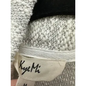 KyeMi Lagenlook‎ Oversized Knit Cardigan Sweater Womens Boho Pockets Gray Sz M thumbnail 6