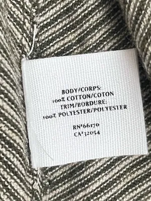 Guinevere Anthropologie Olive Green Striped Ruffle Open Front Cardigan Sz S thumbnail 8