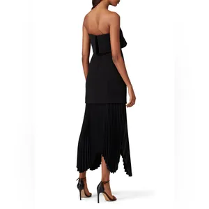 C/MEO COLLECTIVE Take Seriously Dress in Black Womens Long Maxi‎ Medium thumbnail 3