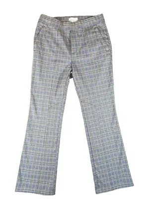 Anthropologie Plaid Trousers Pants Plaid Boot Cut Womens Medium Preppy Career thumbnail 1