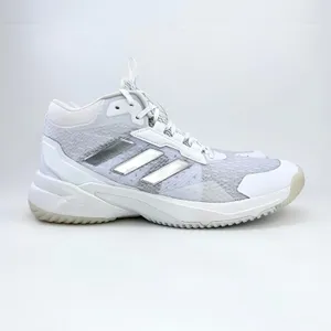 adidas Crazyflight 6 Mid Womens 8.5 Indoor Volleyball Shoes White Silver HP7030 thumbnail 2