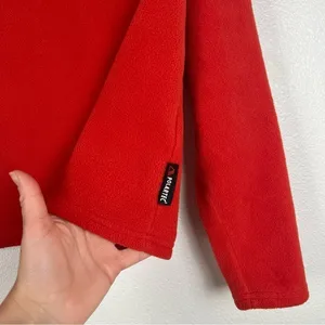 L.L. Bean‎ Vintage 1/4 Zip Fleece Pullover Red Sz M thumbnail 2