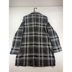 Philosophy Republic Clothing Grey Plaid Longline Blazer Coat Large Single Button thumbnail 7