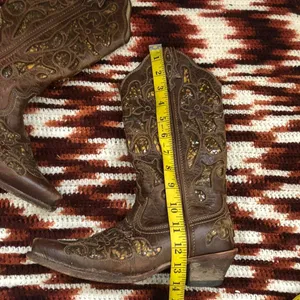 TWISTED X Steppin’out Chocolate Brown Python Inlay Cowboy Cowgirl Western Boots Women 6B thumbnail 6