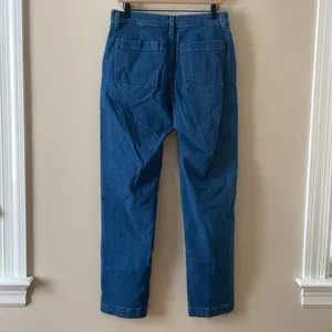 MADEWELL The Perfect Vintage Jean in Medium Indigo Wash: Seamed Edition Size 28 thumbnail 6