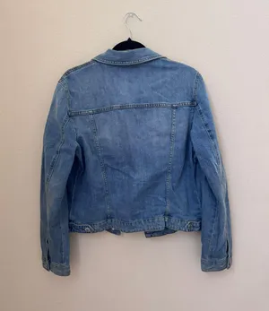 trf distressed denim jacket thumbnail 2