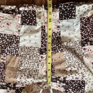Y2K Halter One Shoulder Bandana Patchwork Top Sz XL White thumbnail 15