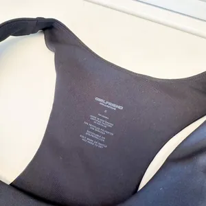 Girlfriend Collective | Paloma Racerback Active‎ Sports Bra in Black Size Small thumbnail 6